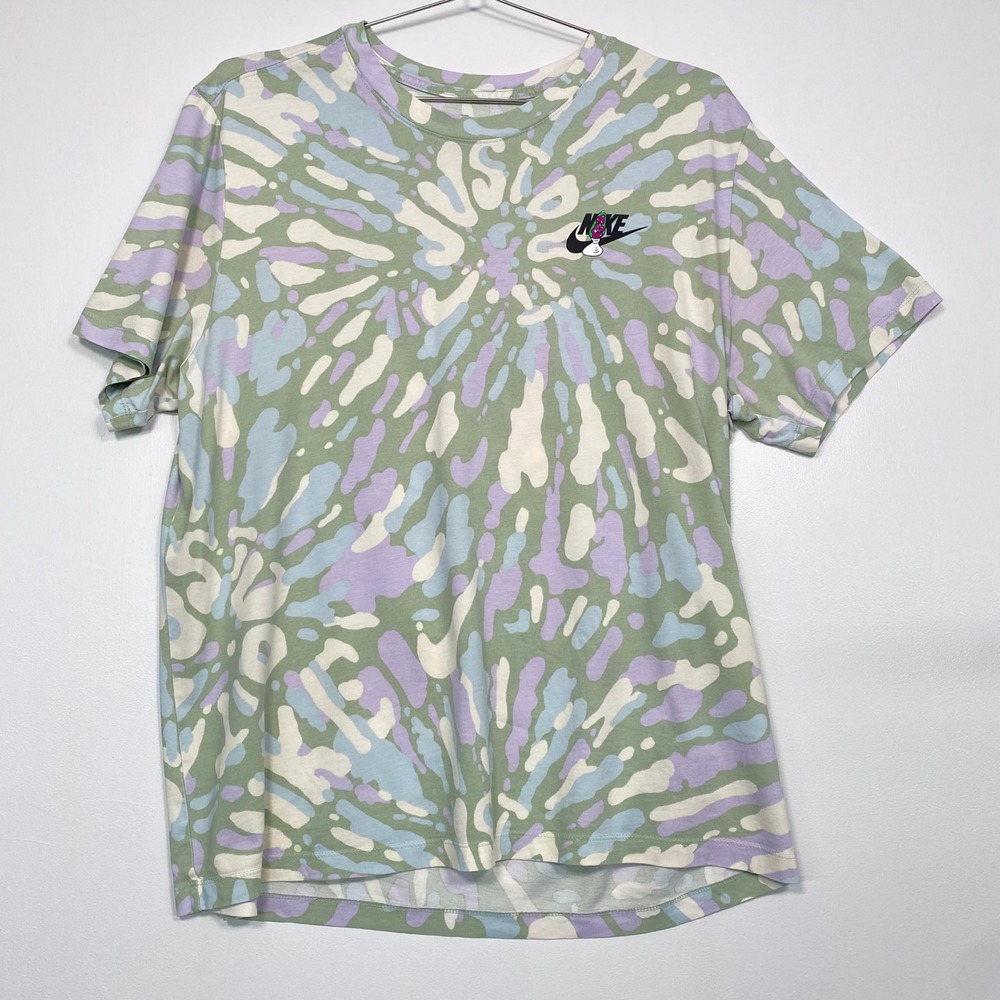 Nike Mens TShirt XL Green Camo Sports Are A Trip Caterpillar DM2255-135 Shortsle